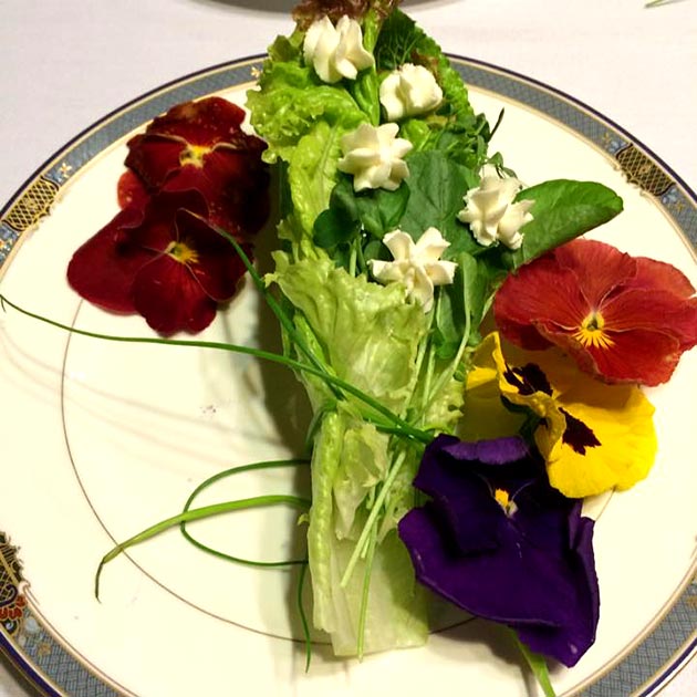Brides/Grooms Bouquet Salad by Casa Nova Custom Catering, Santa Fe, New Mexico