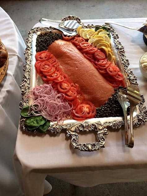 Smoked salmon platter by Casa Nova Custom Catering, Santa Fe, NM