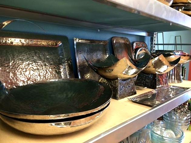 The Contemporary service ware collection from Casa Nova Custom Catering, Santa Fe, NM