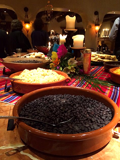 Mexican wedding menu selections colorfully displayed with delicious catering by Casa Nova Custom Catering, Santa Fe, NM